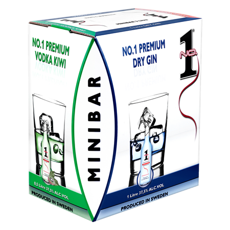 No.1 Minibar, Vodka Tropical,Kiwi & Gin | 37,5% | 3 l BIB