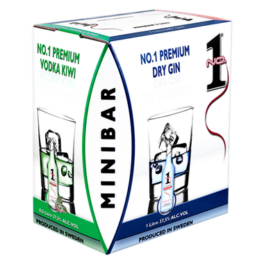 No.1 Minibar, Vodka Tropical,Kiwi & Gin | 37,5% | 3 l BIB