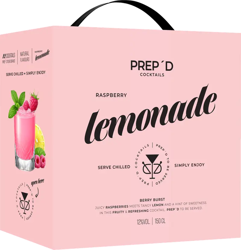 PREP´D COCKTAILS RASPBERRY LEMONADE 12% 1,5L
