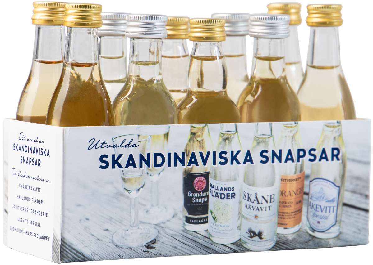 Skandinaviska Snapsar 38,4% 10 x 0,05L