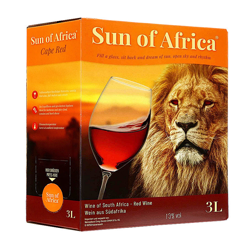 Sun of Africa Cap Red 13% 3L BIB