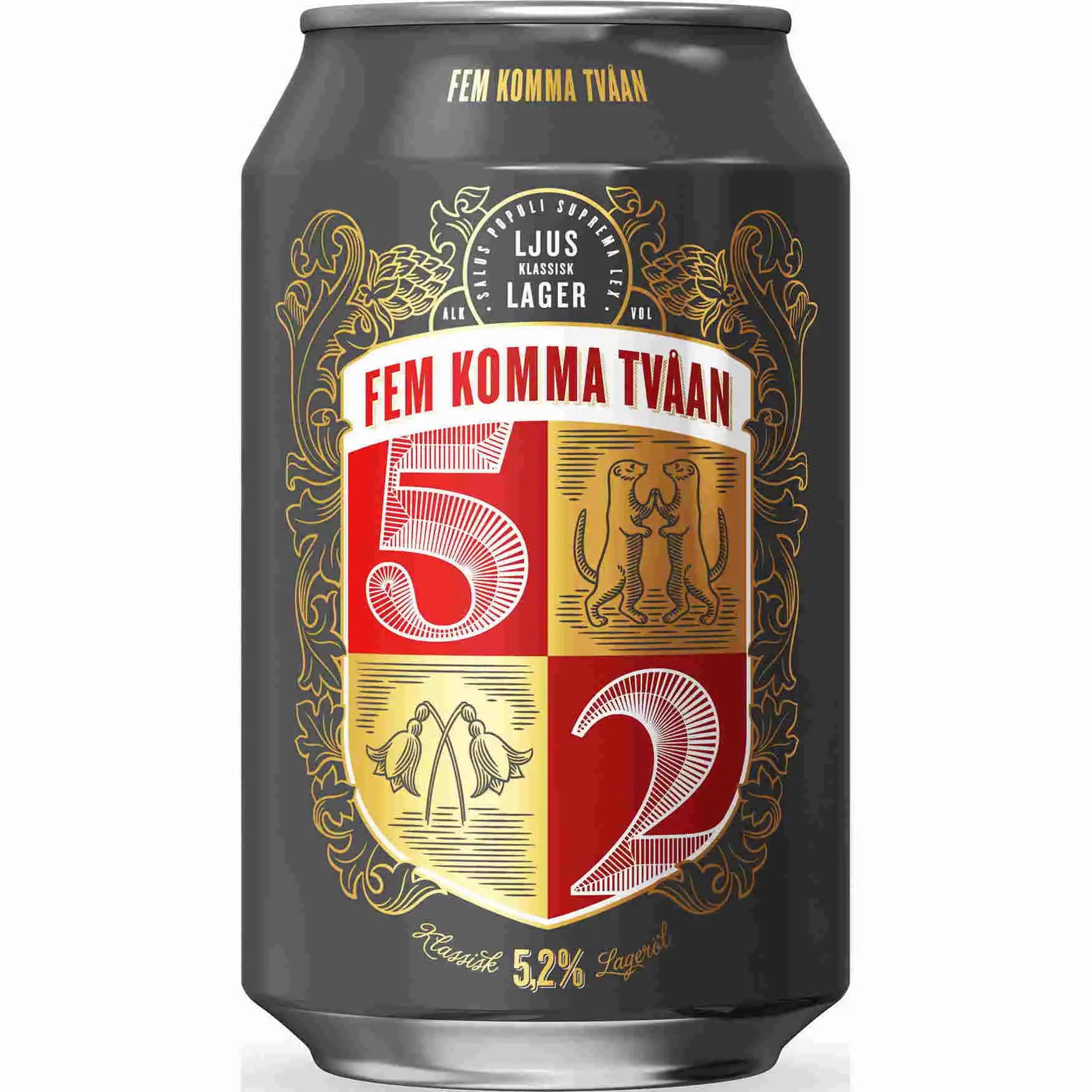 Åbro Fem komma tvåan 5,2% 24x0,33l Dose