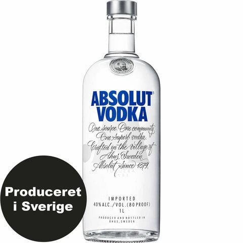 2er Pack Absolut Vodka Blau 40% 1,0 l