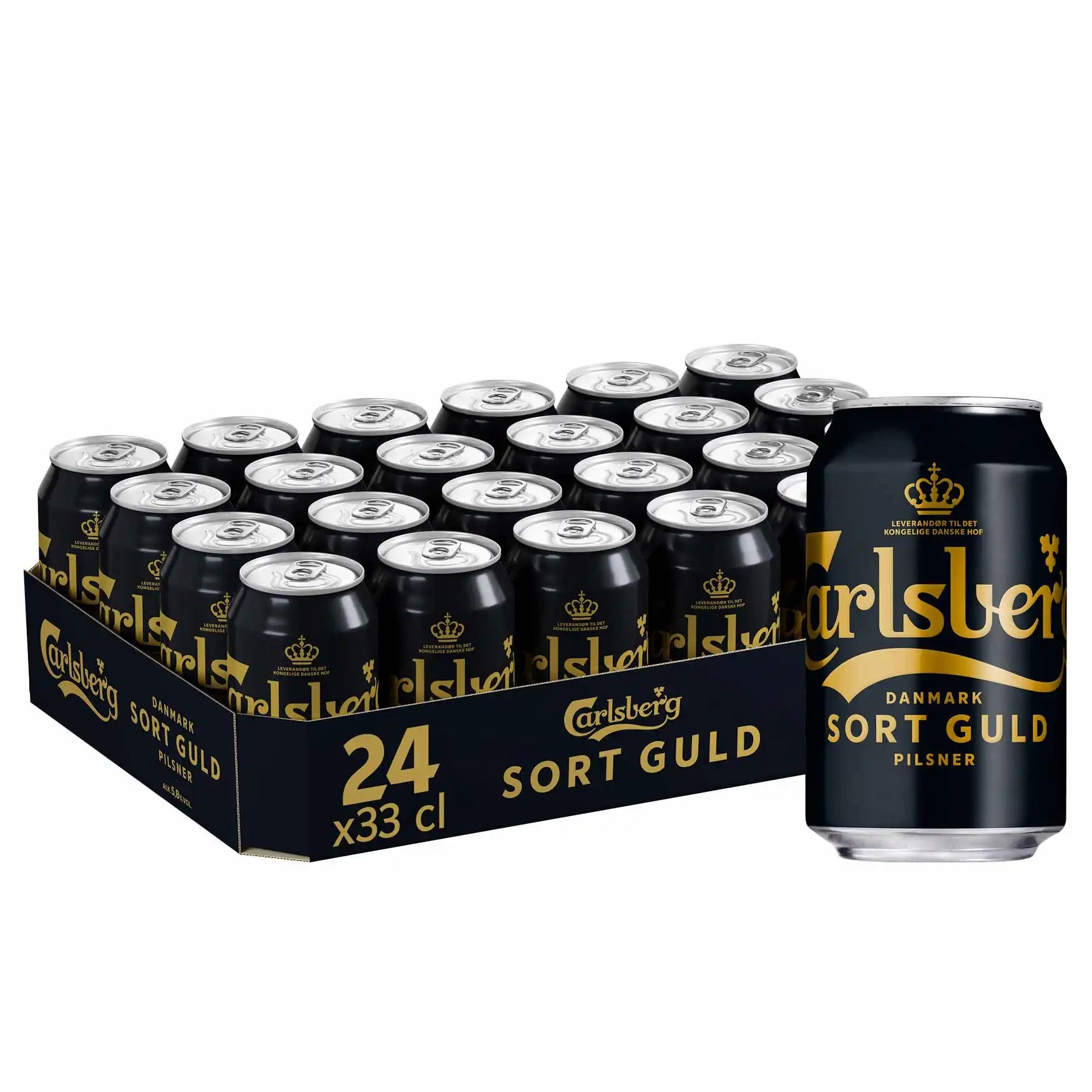 Carlsberg Sort Guld 5,8% 24x0,33l