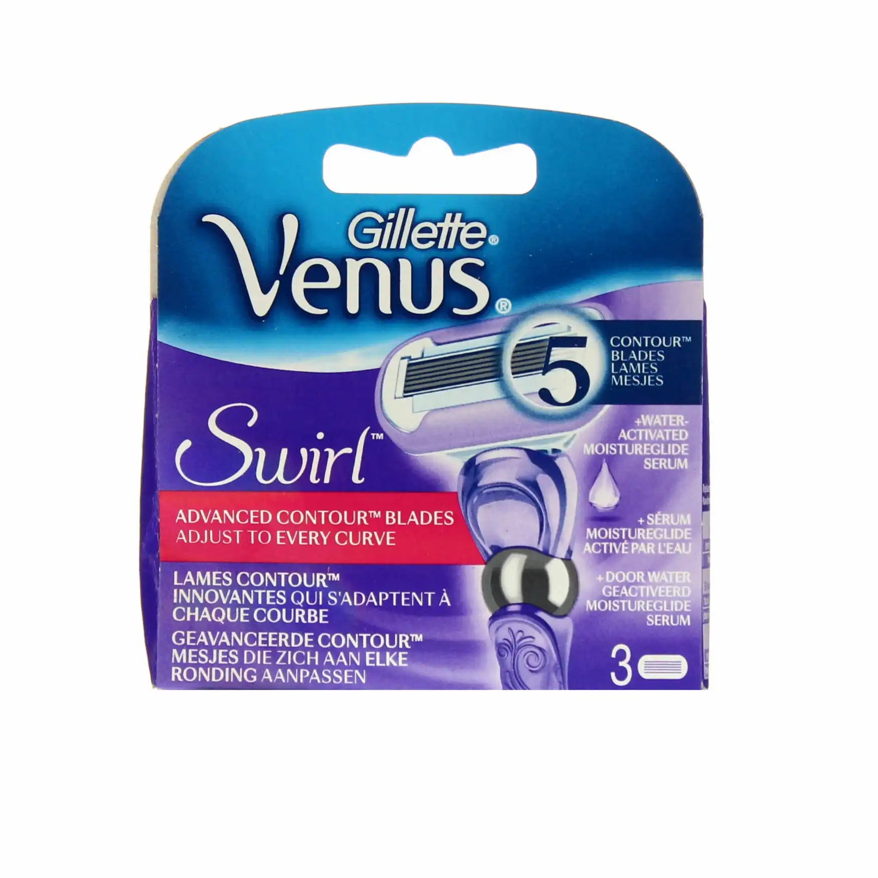 Gillette Venus Swirl 5 blad 3 ersättningsblad