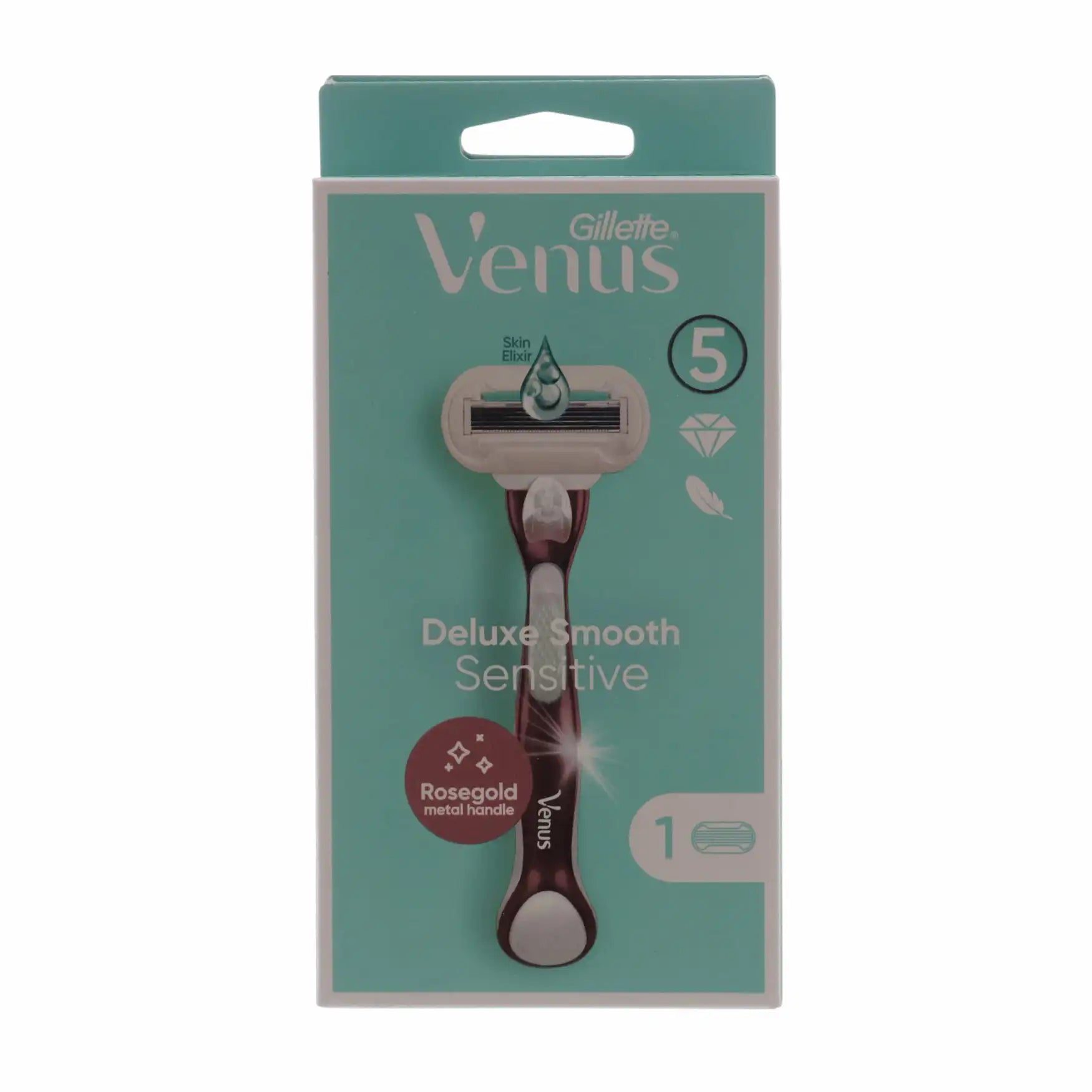 Gillette Venus Deluxe Smooth Sensitive rakhyvel + 1 ersättningsblad