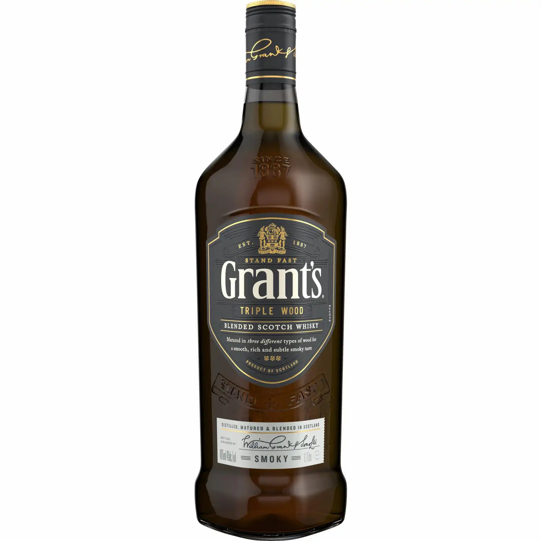 Grant's Triple Wood Smoky Whisky 40% 1,0l