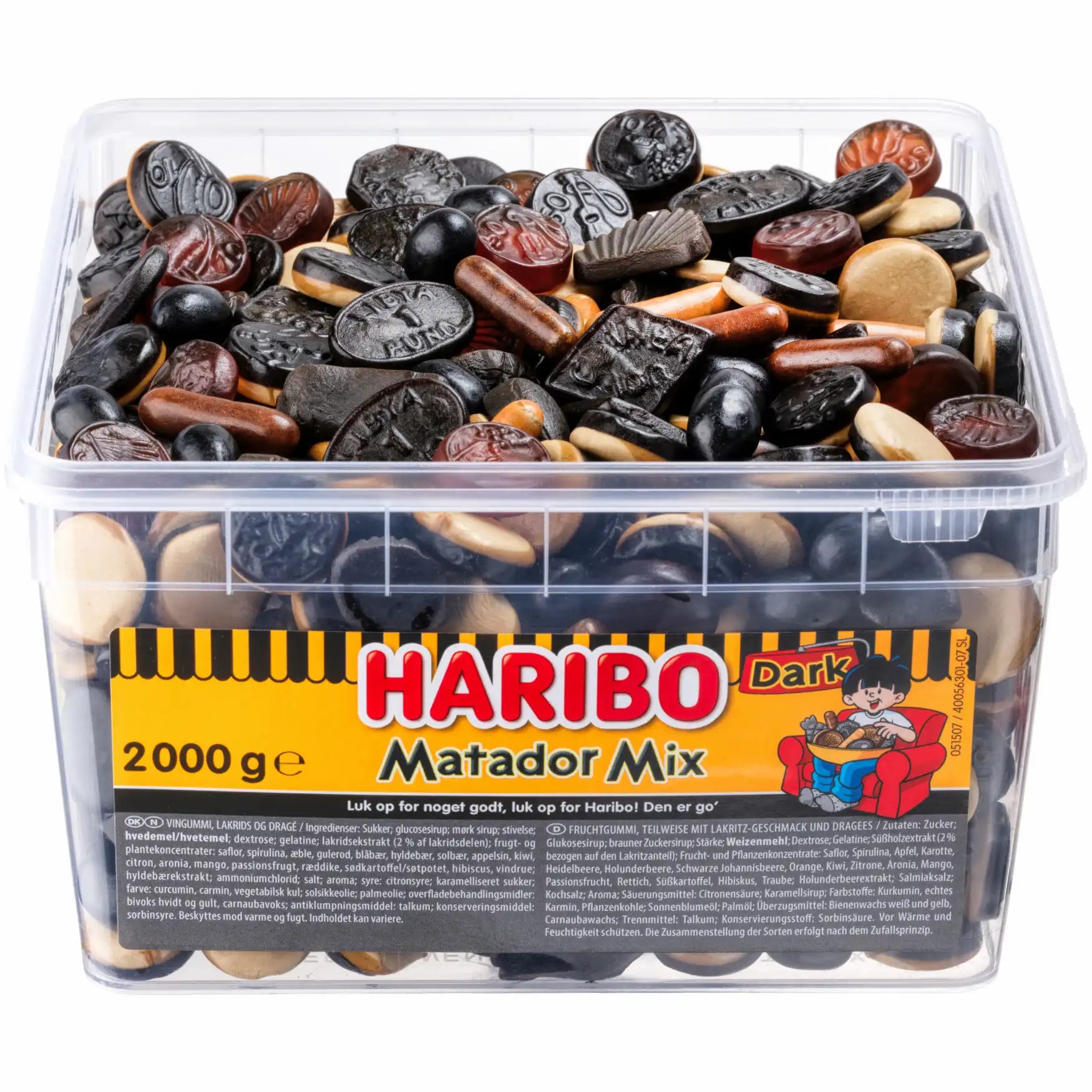 Haribo Matador Mix Mörk burk 2000g